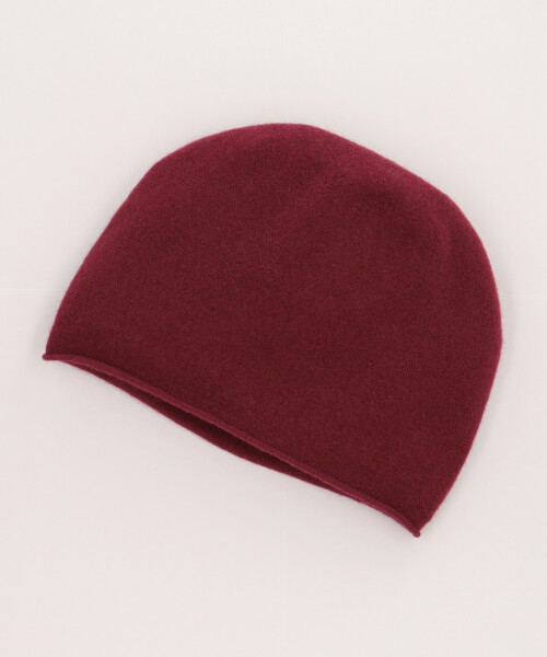 CASHMERE MISSILE SHORT3(ONESIZE WINE RED): ニットキャップ